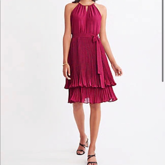 Ann Taylor Dresses & Skirts - Ann Taylor Tiered Polka Dot Halter Dress